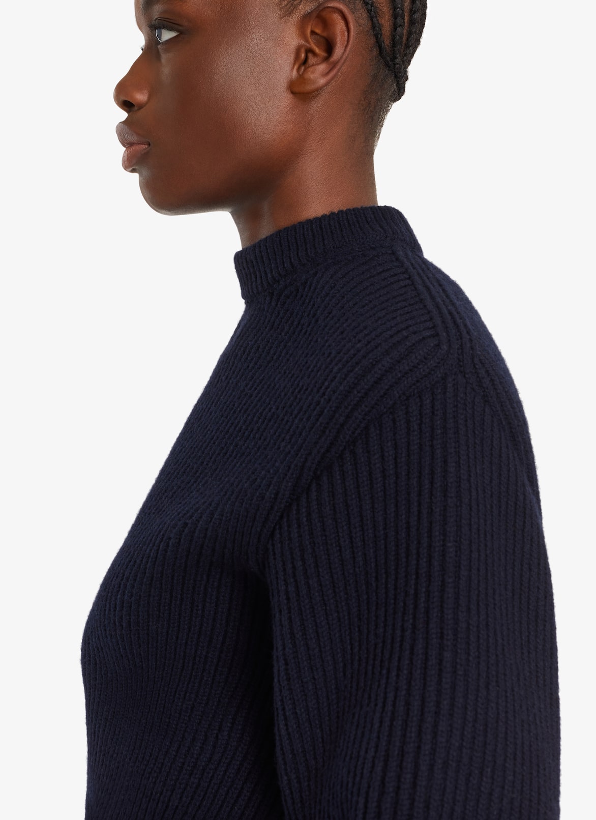 English Ribbed Sweater ALAÏA MARINE ENGLISH RIBBED SWEATER